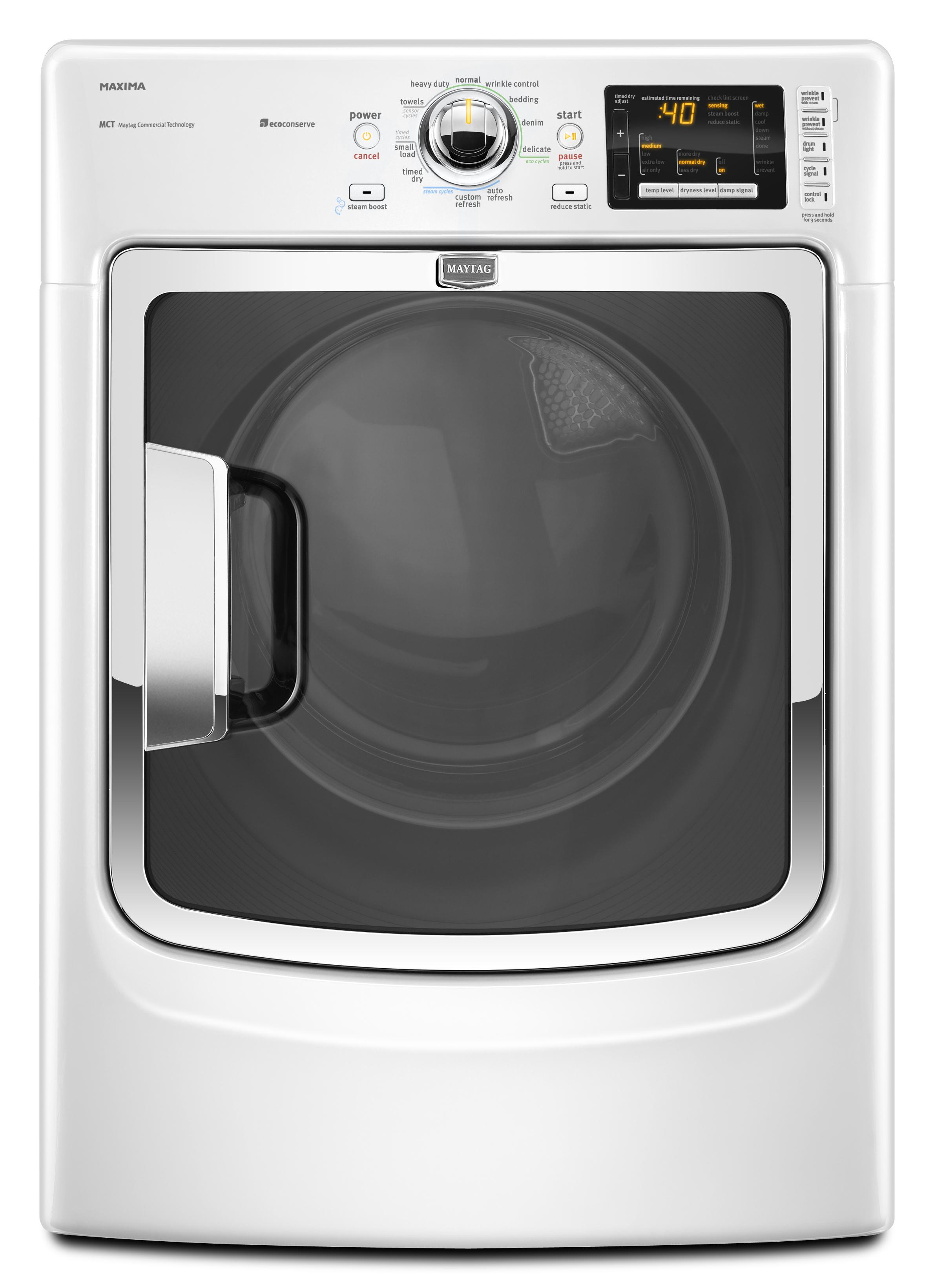 Maytag MGD7000XW 7.4 Cu. Ft. Maxima® HighEfficiency Gas Steam Dryer